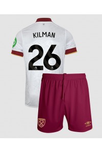 West Ham United Max Kilman #26 Jalkapallovaatteet Lasten Kolmas peliasu 2024-25 Lyhythihainen (+ Lyhyet housut)